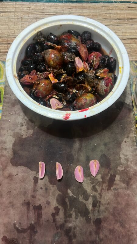 Boconon béninois réalisant un rituel de purification et de désenvoutement pour un client en France ou Belgique