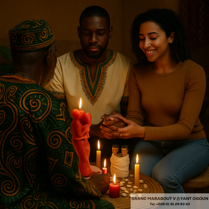 Rituel d’amour puissant avec bougie rouge et photo